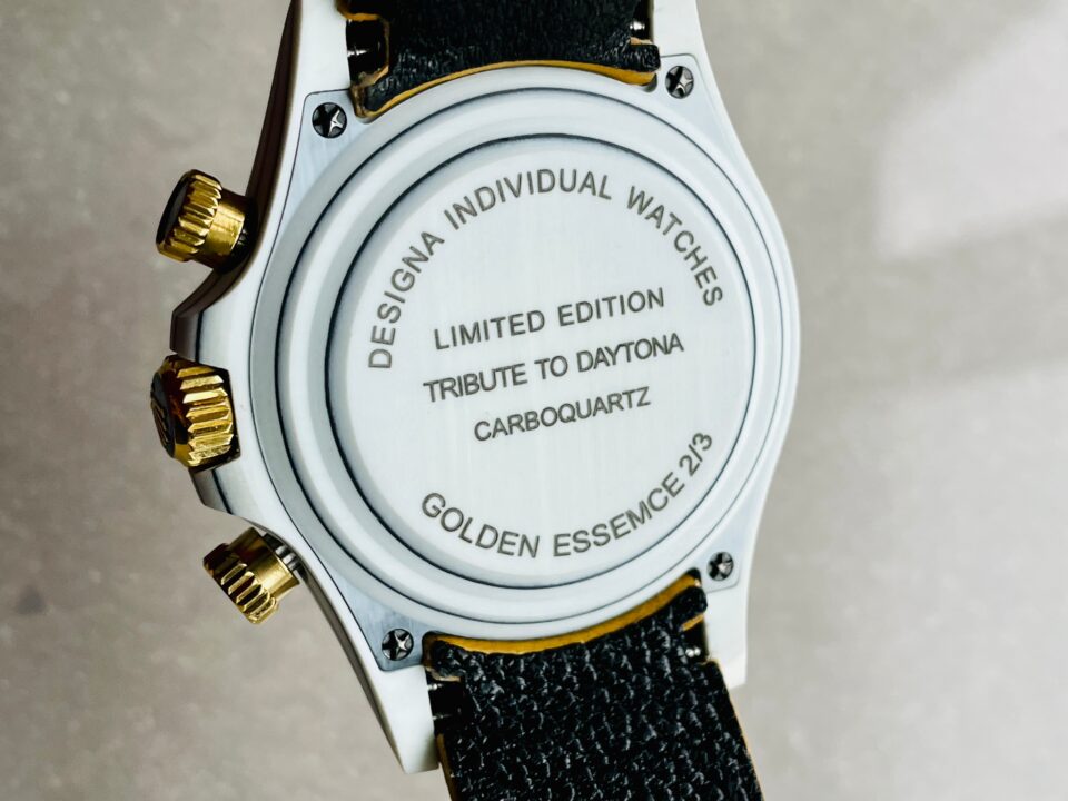 DIWF Factory 1:1 Rolex Daytona DIW White Carbon/YG Best Edition Gold Dial A7750