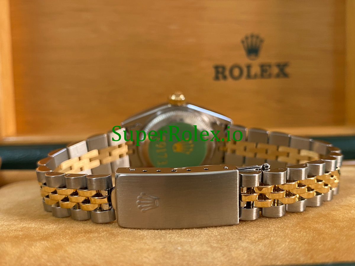 Rolex Lady-Datejust 26MM Yellow Gold and Steel Champagne Index Dial Ref.79173