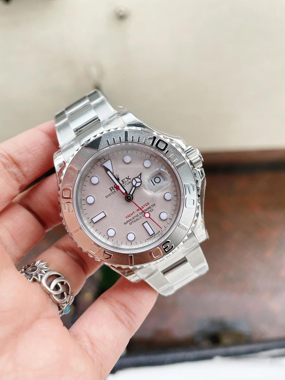 JF FACTORY 1:1 Rolex Yacht-Master 116622 Best Edition Silver Dial SH3135