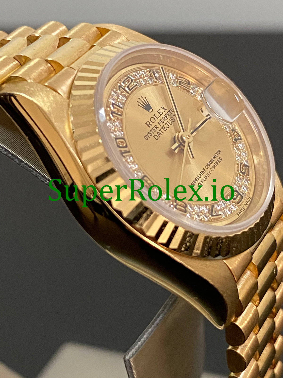 Rolex Lady-Datejust 26MM Yellow Gold Myriad Diamond Dial Ref.69178