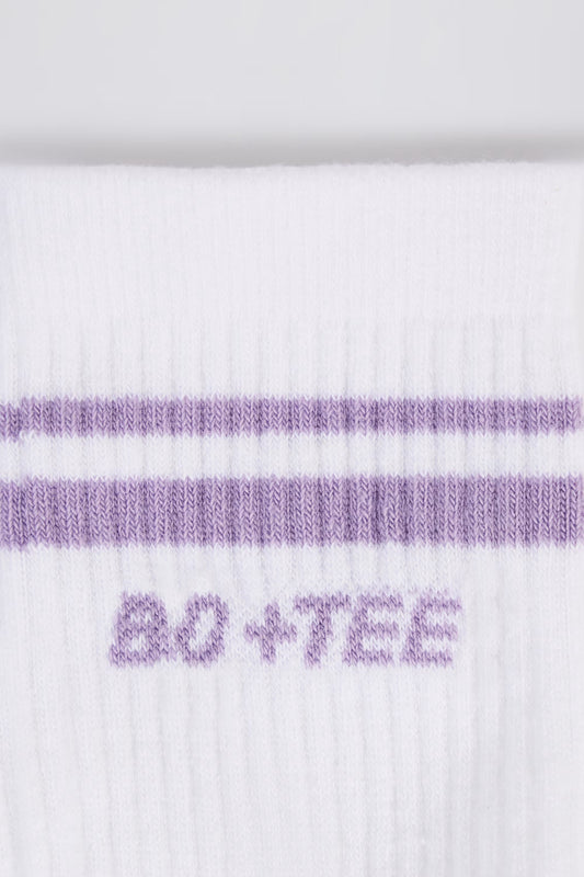Ribbed Crew Sock Bundle in White