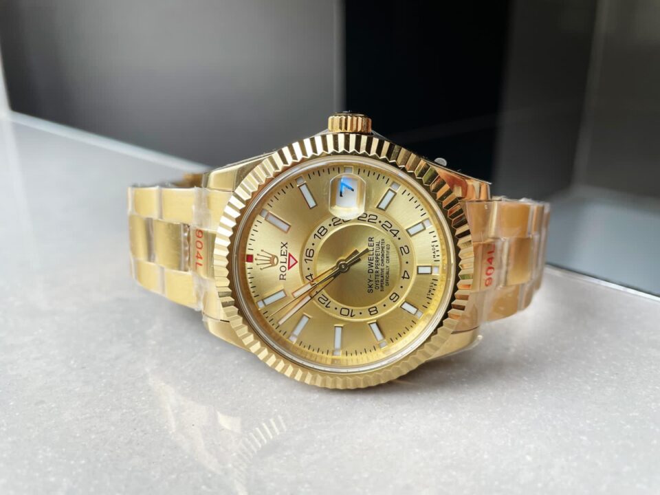 Noob FACTORY 1:1 Rolex Sky-Dweller 326934 SS Best Edition Gold Dial A23J  ?330.00