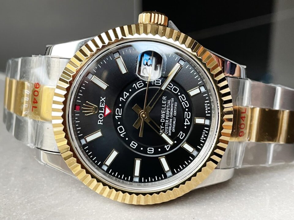 Noob FACTORY 1:1 Rolex Sky-Dweller 326934 SS Best Edition Black Dial A23J