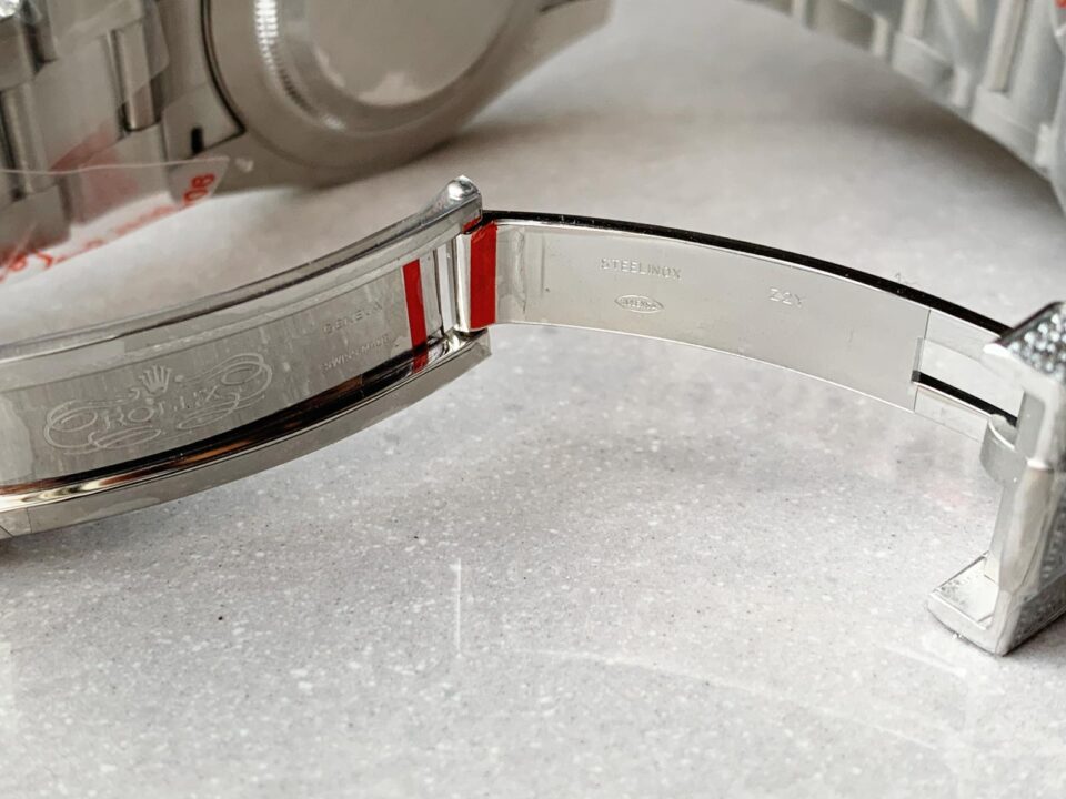 Rolex OYSTER PERPETUAL 41mm 904L SS MOISSANITE DIAMONDS BRACELET AND DIAL A2824 iced out
