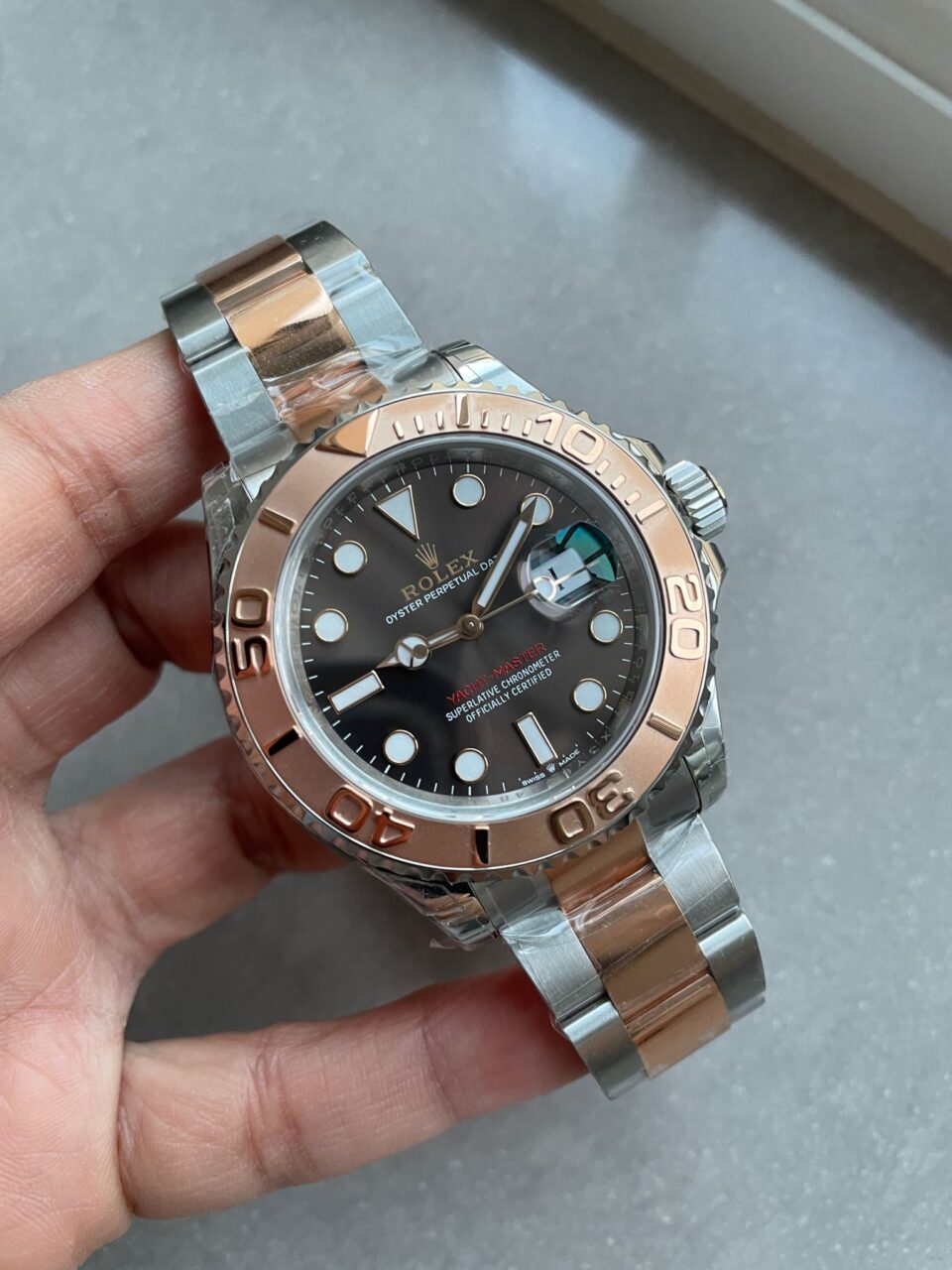 VSF FACTORY 1:1 Rolex Yacht-Master 126621 904L/RG Best Edition Brown Dial VS3235