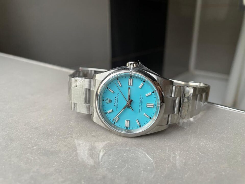 Clean Factory 1:1 Rolex Oyster Perpetual 126000 36mm Best Edition 904L Steel Tiffany Blue Dial VR3230