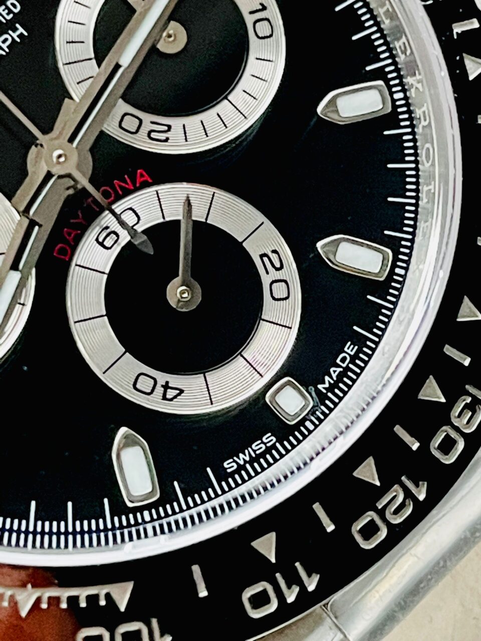 Rolex Daytona 116500 DAYTONA 1:1 Best Edition CF 904L SS Case and Black Dial SA4130