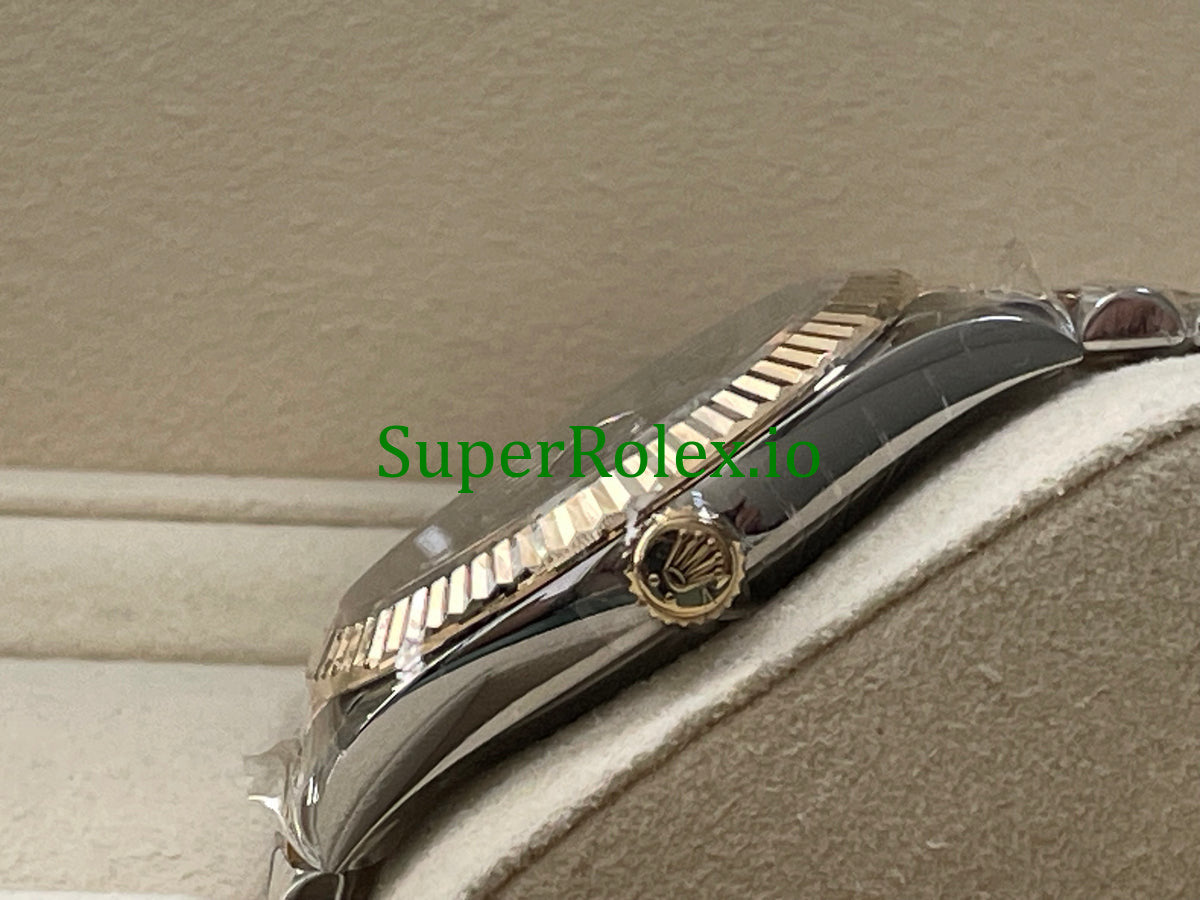 Rolex Steel and Yellow Gold Black Diamond Dial Datejust 41 Ref.126333